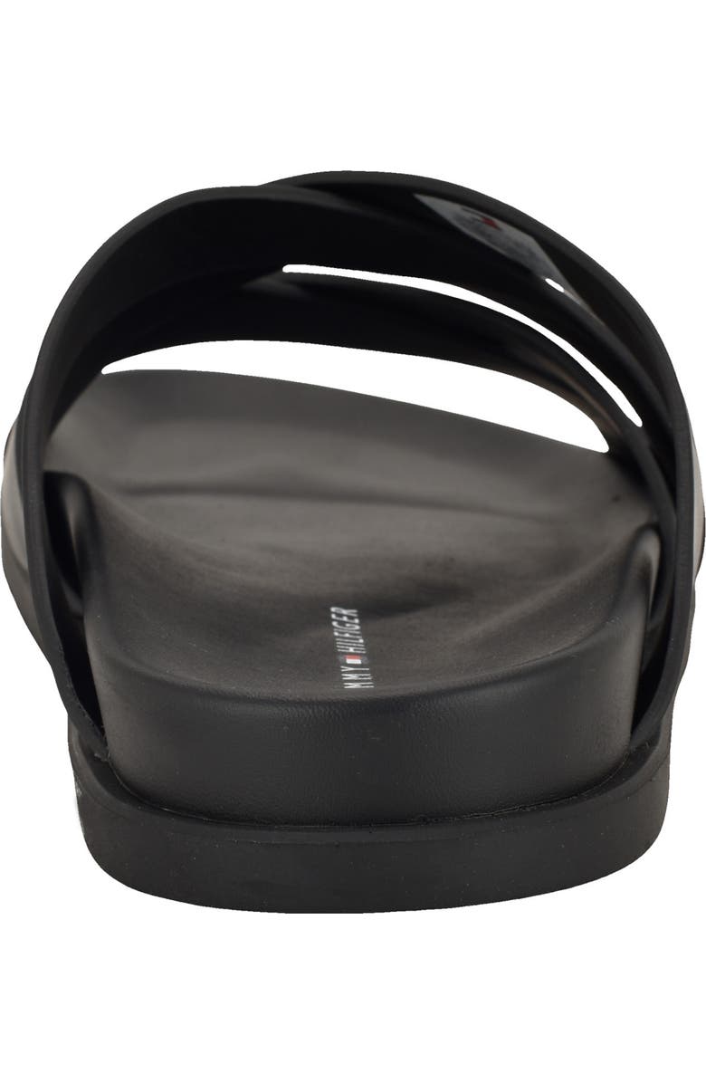 Tommy Hilfiger Bivin Crossover Slide Sandal, Alternate, color, Black