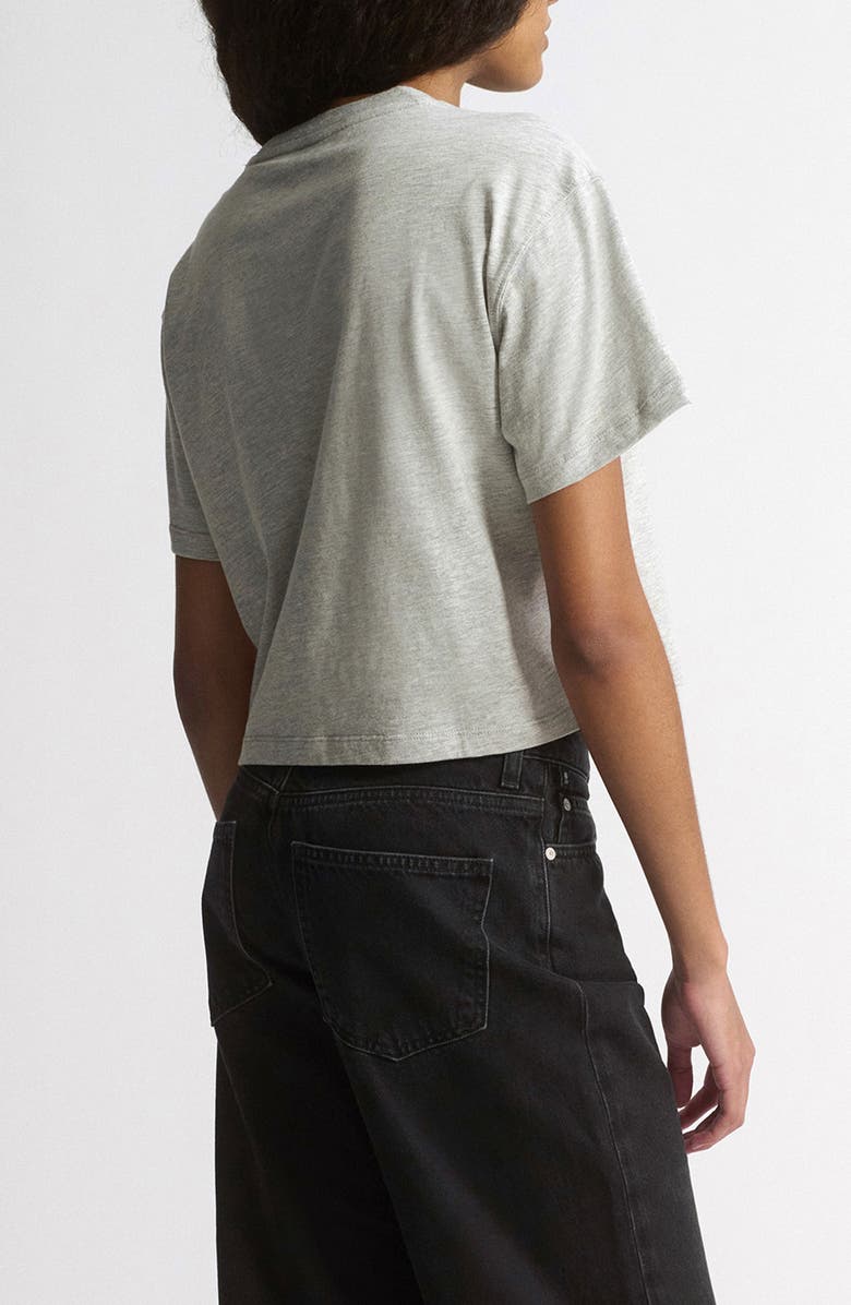 Brooklyn Industries Crop Logo Graphic T-Shirt, Alternate, color, Light Grey Melange