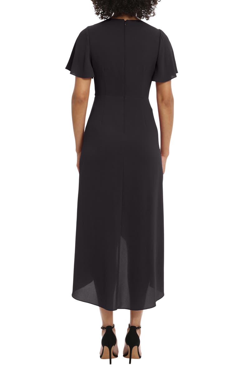 Maggy London Short Sleeve High-Low Faux Wrap Dress, Alternate, color, 