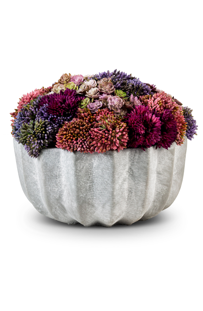 CocoBella Allison Ceramic Sedum Arrangement, Main, color, Pink