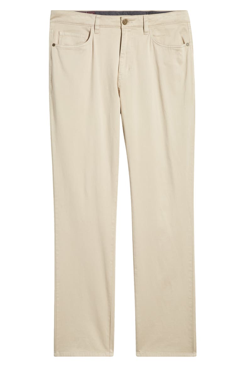 Five-Pocket Pima Cotton Blend Pants, Alternate, color, KHAKI
