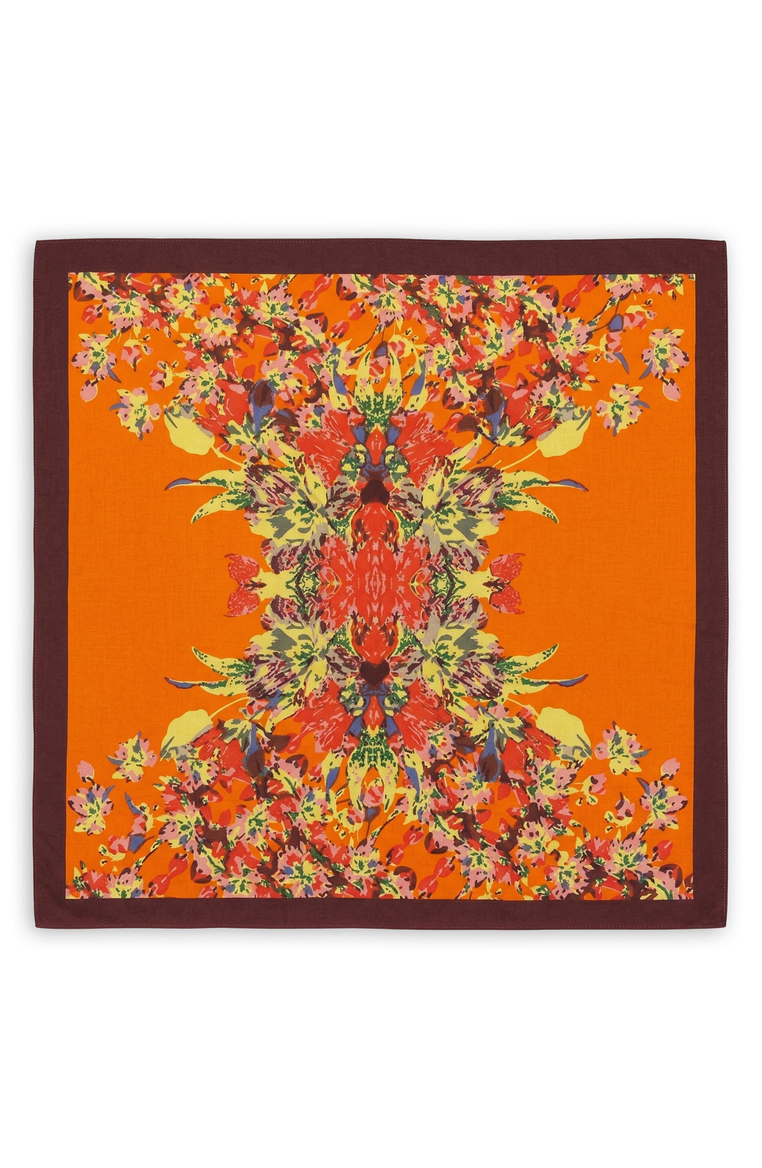 SAACHI Bloom Border Square Scarf