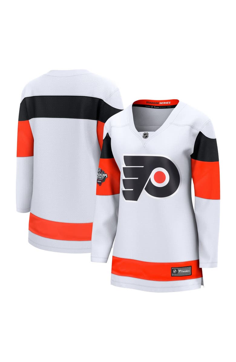 FANATICS Women's Fanatics Branded  White Philadelphia Flyers 2024 NHL Stadium Series Breakaway Jersey, Main, color, 