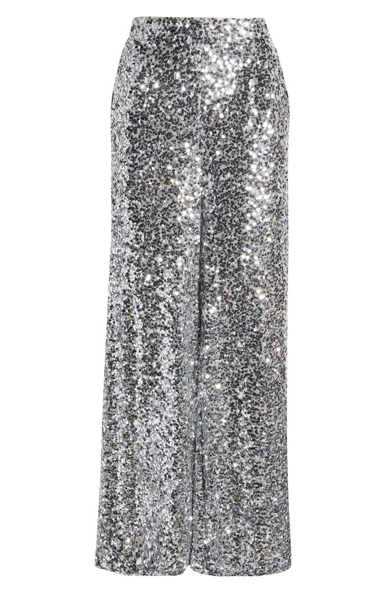Dressed in Lala Disco Fever Sequin Wide Leg Pants, Alternate, color,