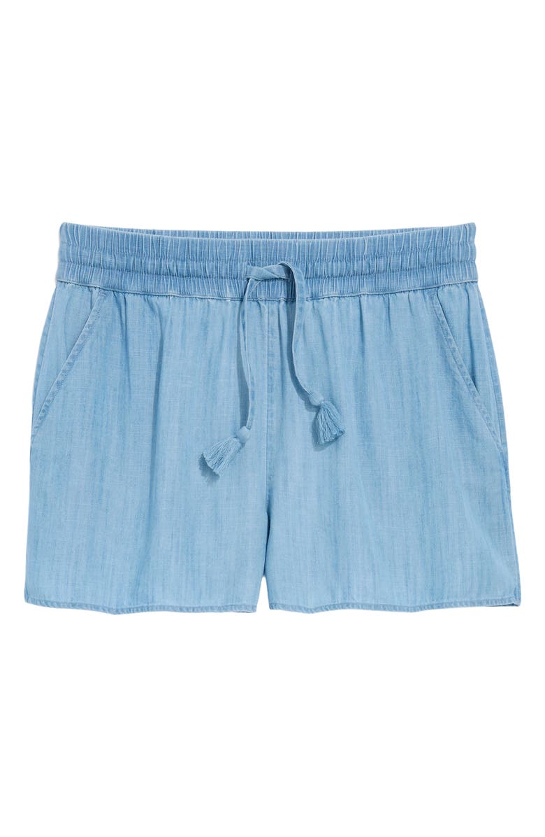 vineyard vines Frankie Chambray Drawstring Shorts, Main, color, Light Acid Wash