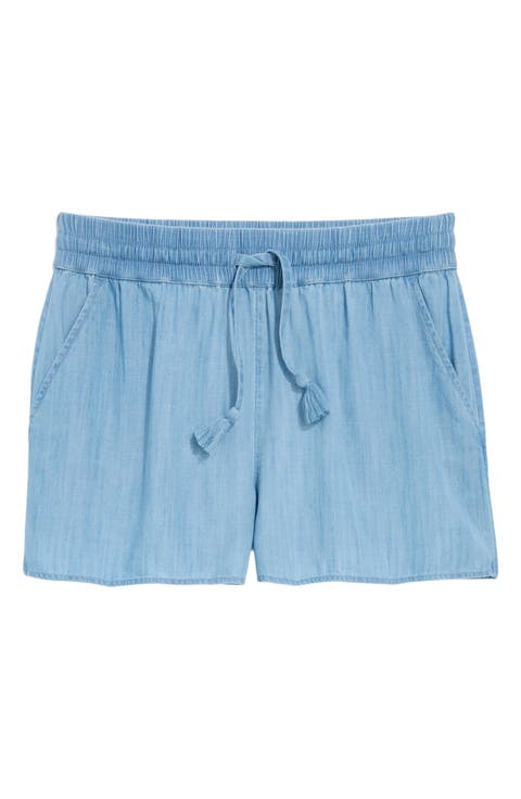 Frankie Chambray Drawstring Shorts
