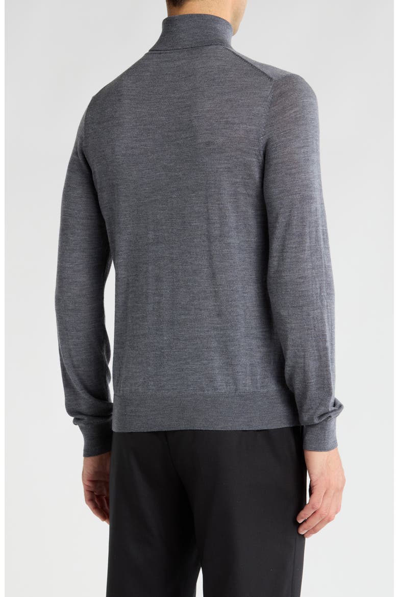 Merino Wool Turtleneck Sweater, Alternate, color, HTRGY