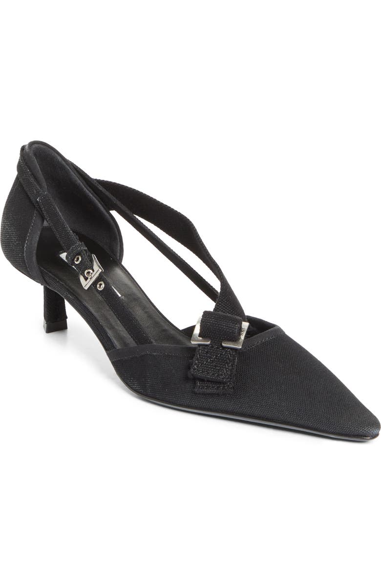 Prada Kitten Heel Pointed Toe Pump, Main, color, Nero