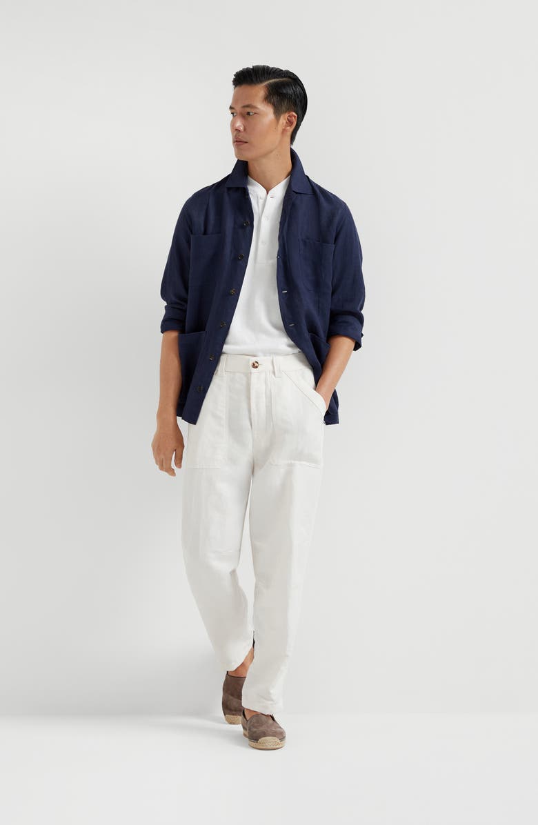 Brunello Cucinelli Linen guayabera, Alternate, color, 