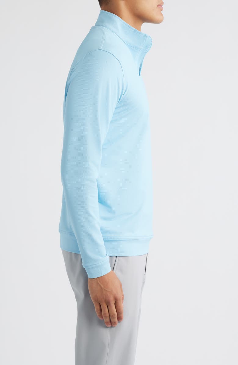 Peter Millar Perth Bird
s Eye Performance Quarter Zip Pullover, Alternate, color, Seaport Blue