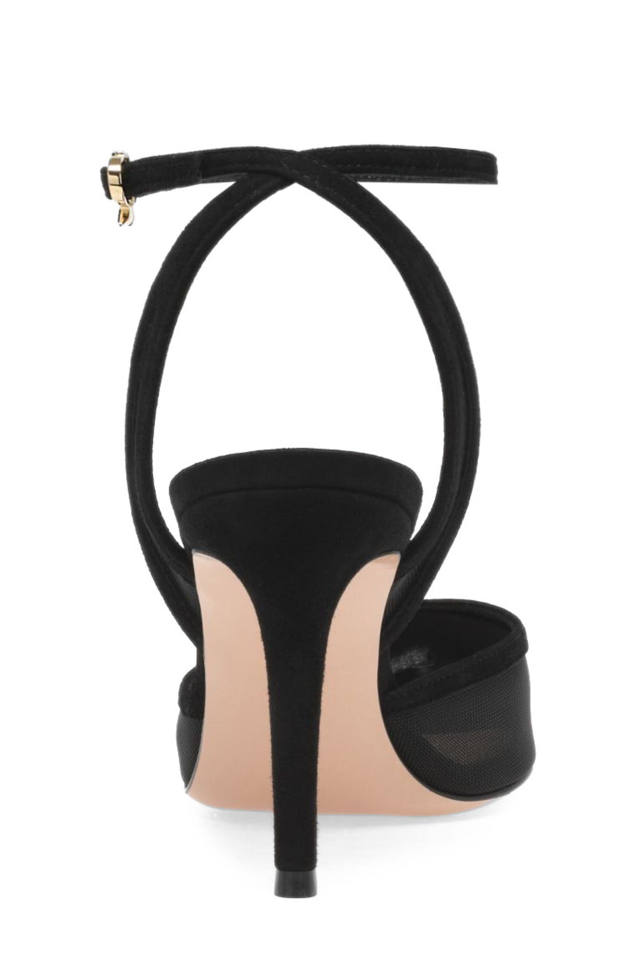Dorotea D'Orsay 85 Ankle Pump, Alternate, color, Black Fabric