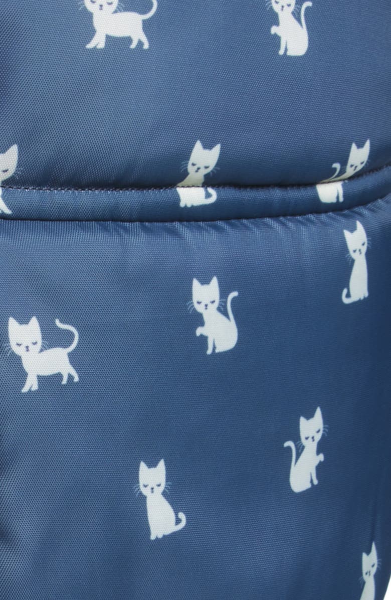 mimish Kids' Reversible Trapper Hat, Alternate, color, Kittens/ Orchid Bloom