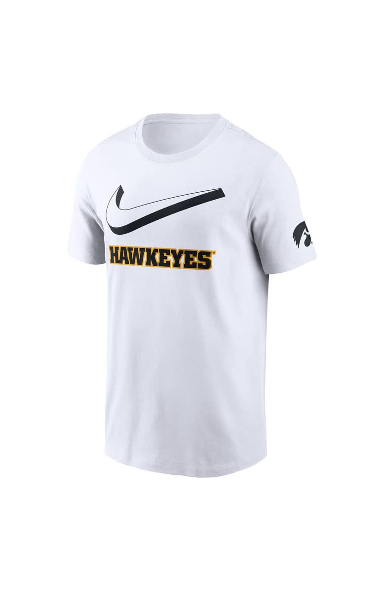 Nike Men's Nike White Iowa Hawkeyes Primetime 2-Hit Swoosh T-Shirt, Alternate, color, White