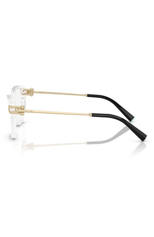 Tiffany & Co . Universal Fit 53mm Rectangular Optical Glasses In Transparent