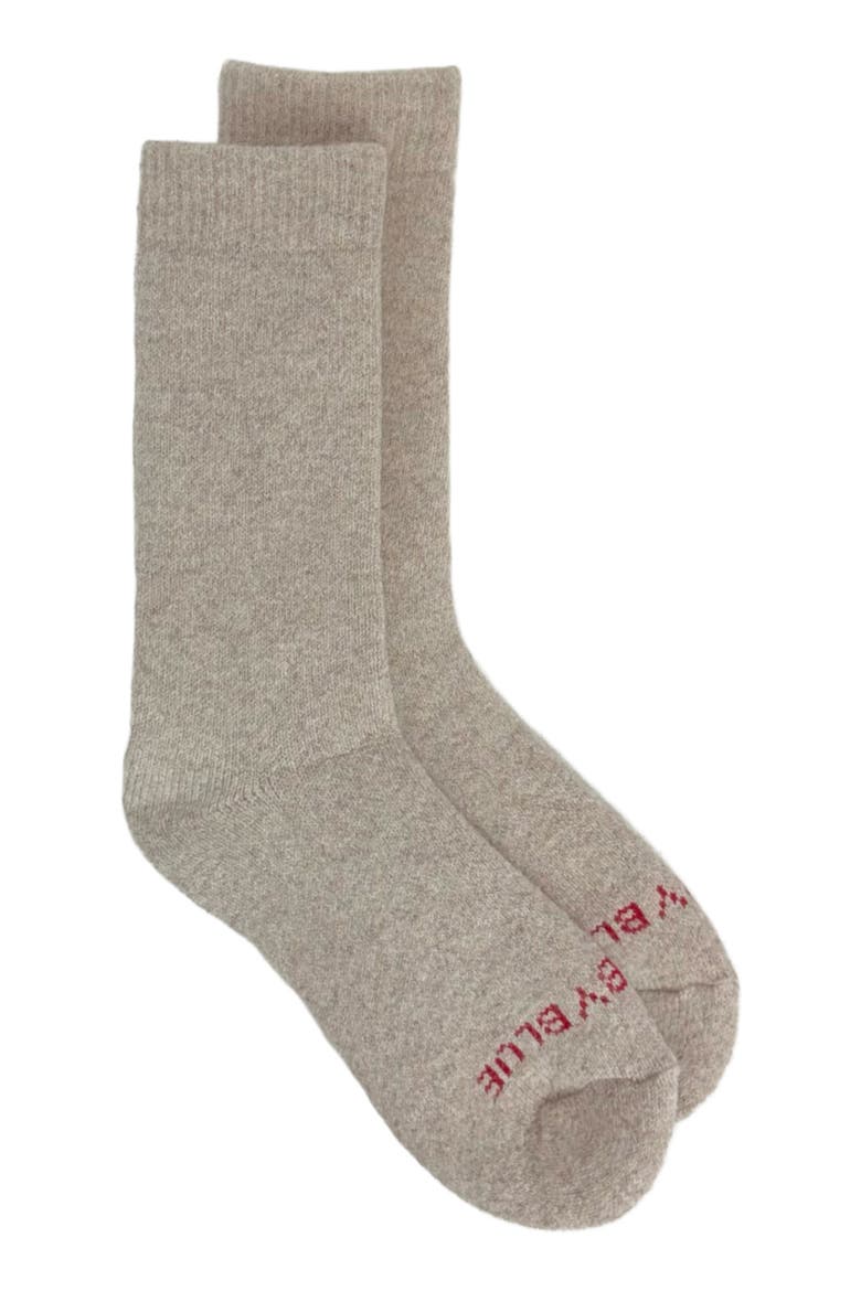 Cushioned Wool & Yak Blend Crew Socks, Main, color, OATMEAL