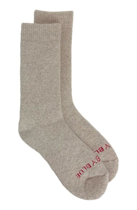 Cushioned Wool & Yak Blend Crew Socks