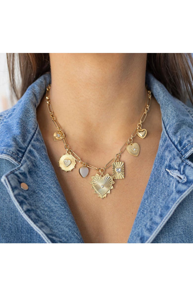 Erin McDermott Jewelry Lucky Charm Necklace, Alternate, color, Gold