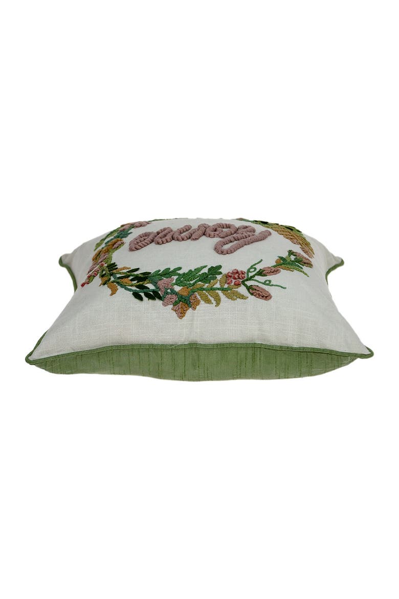 Manor Beige Throw Pillow, Alternate, color, BEIGE