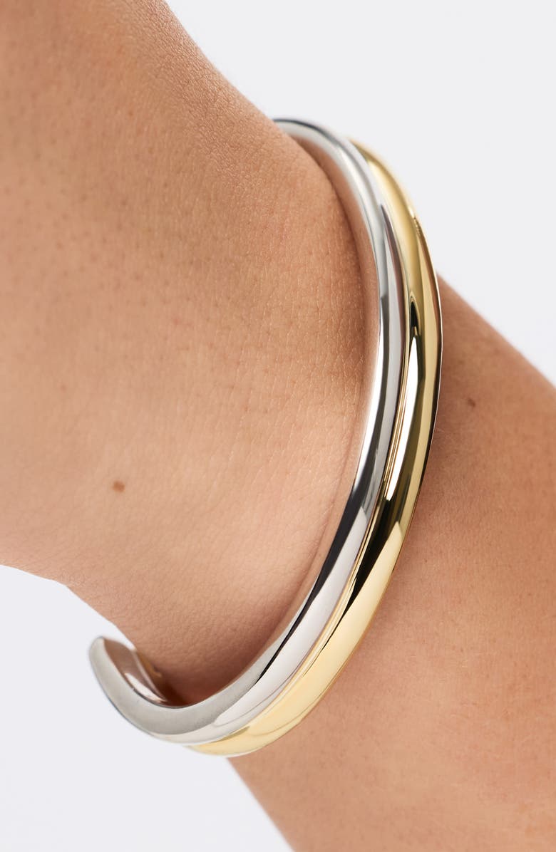 Ana Luisa Arlo Double Twist Cuff, Alternate, color, Gold / Silver