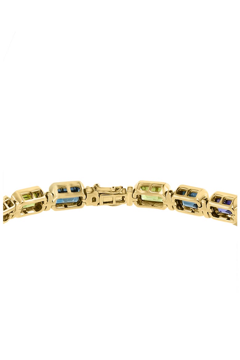 14K Yellow Gold Diamond,Amethyst,London Blue Topaz,Citrine,Garnet,Rhodolite,Iolite,Peridot Bracelet, Alternate, color, Hematite and FW Blush Pearl