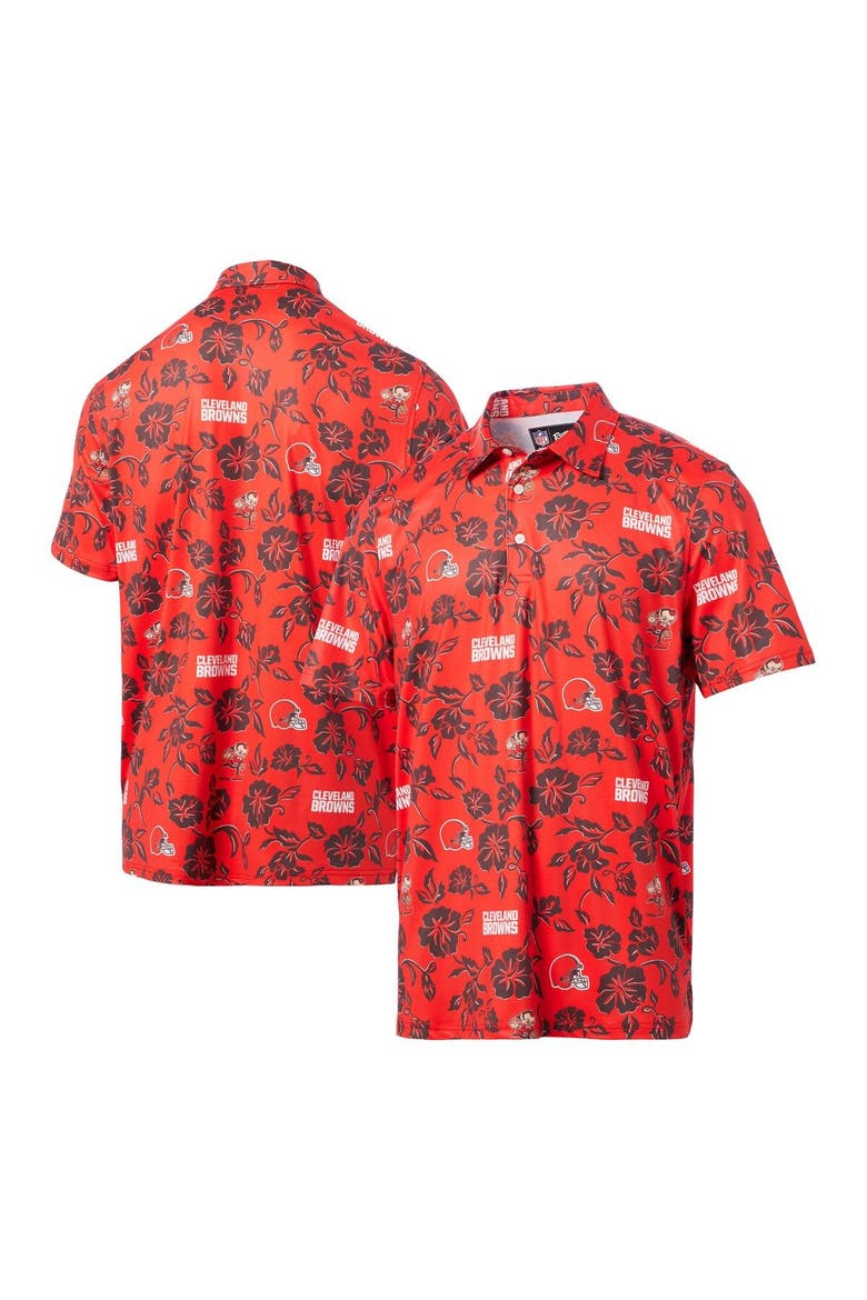 Men's Reyn Spooner Orange Cleveland Browns Pua Performance Polo, Main, color, Orange