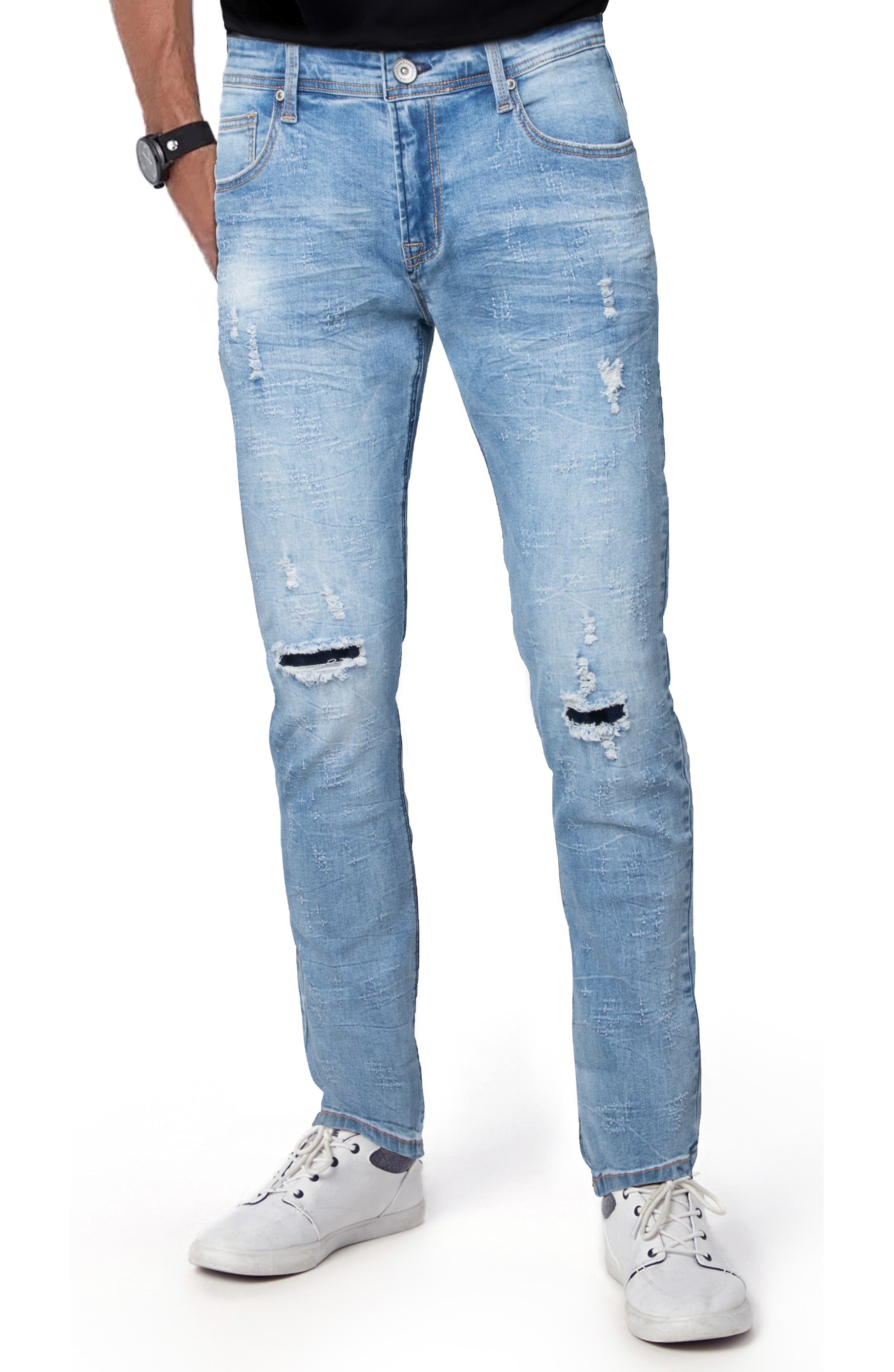 XRAY Distressed Stretch Skinny Jeans - 30-32