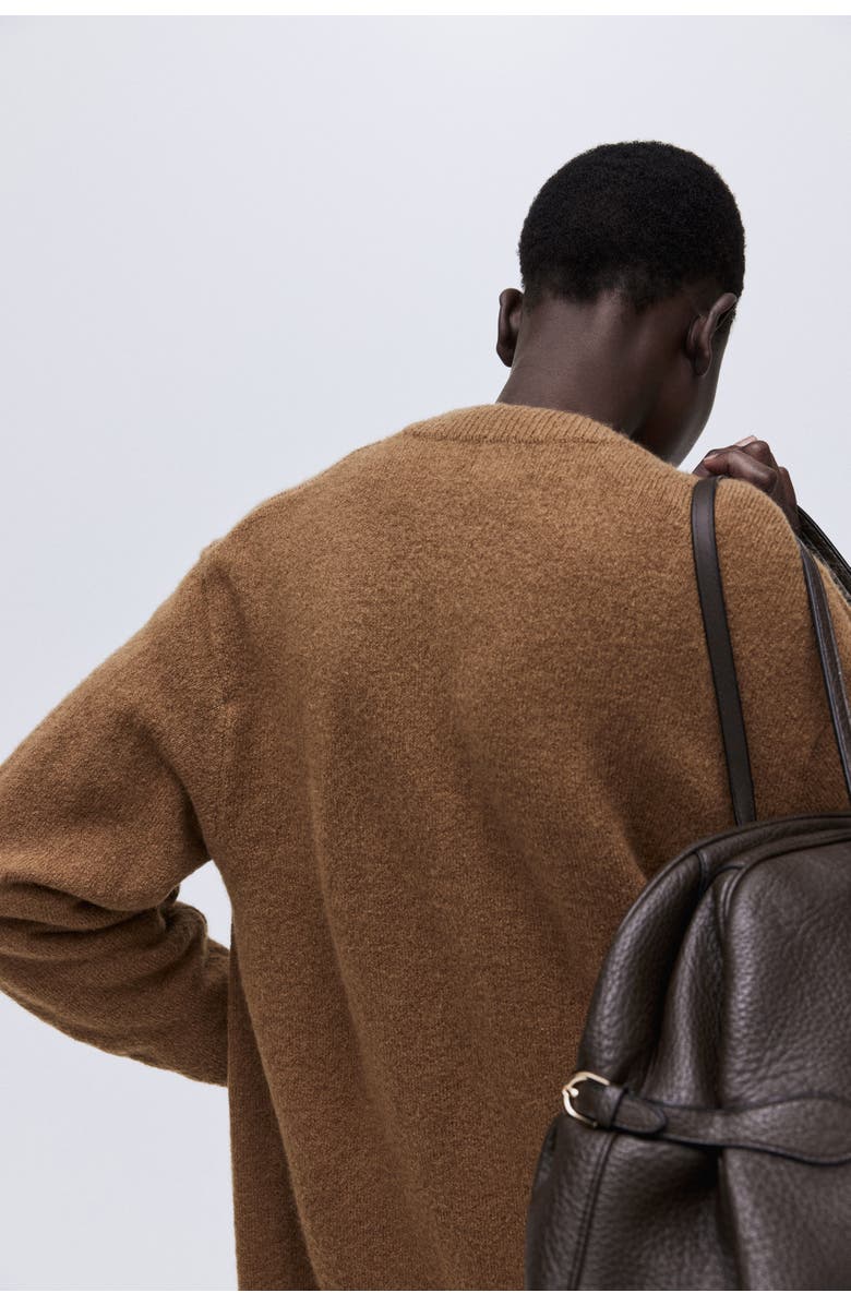 H&M Long Cardigan, Alternate, color, Brown