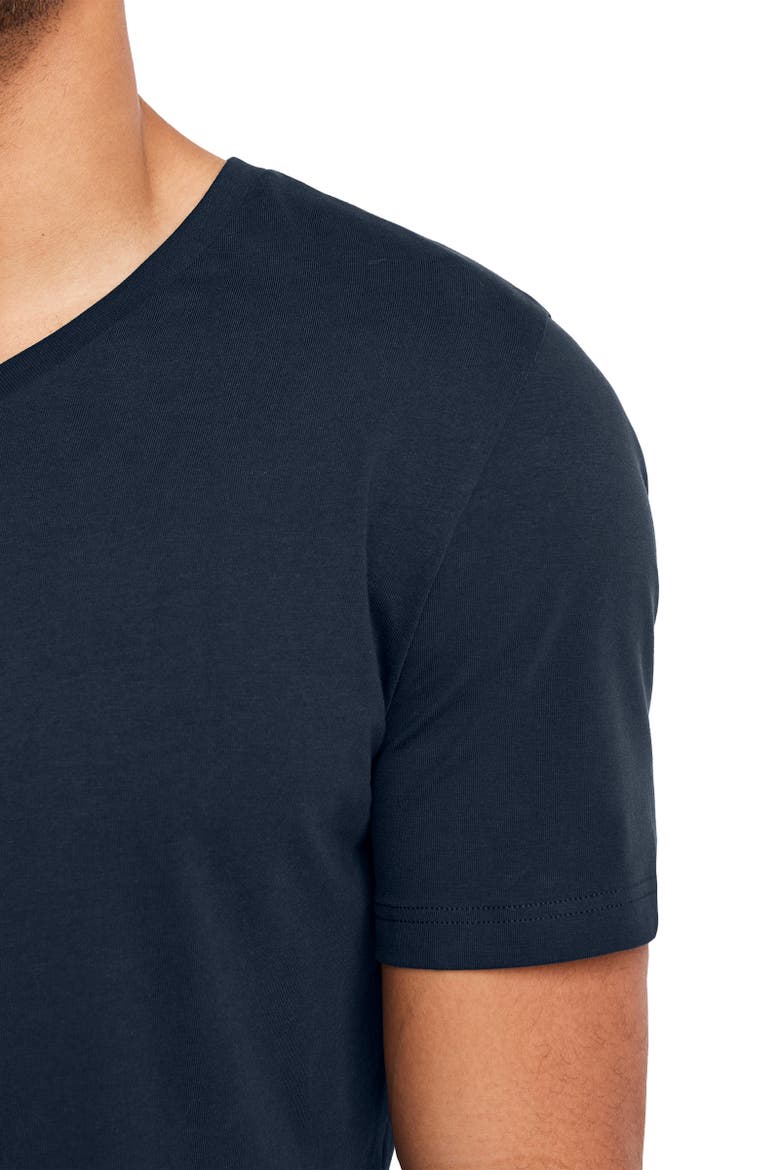Mens Made2Fit V-Neck T-Shirt, Alternate, color, True Navy