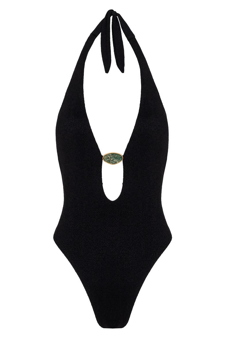 Petra Babi One-Piece Swimsuit, Alternate, color, BLACK