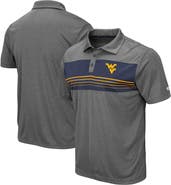 COLOSSEUM Men's Colosseum Heathered Charcoal West Virginia Mountaineers Smithers Polo