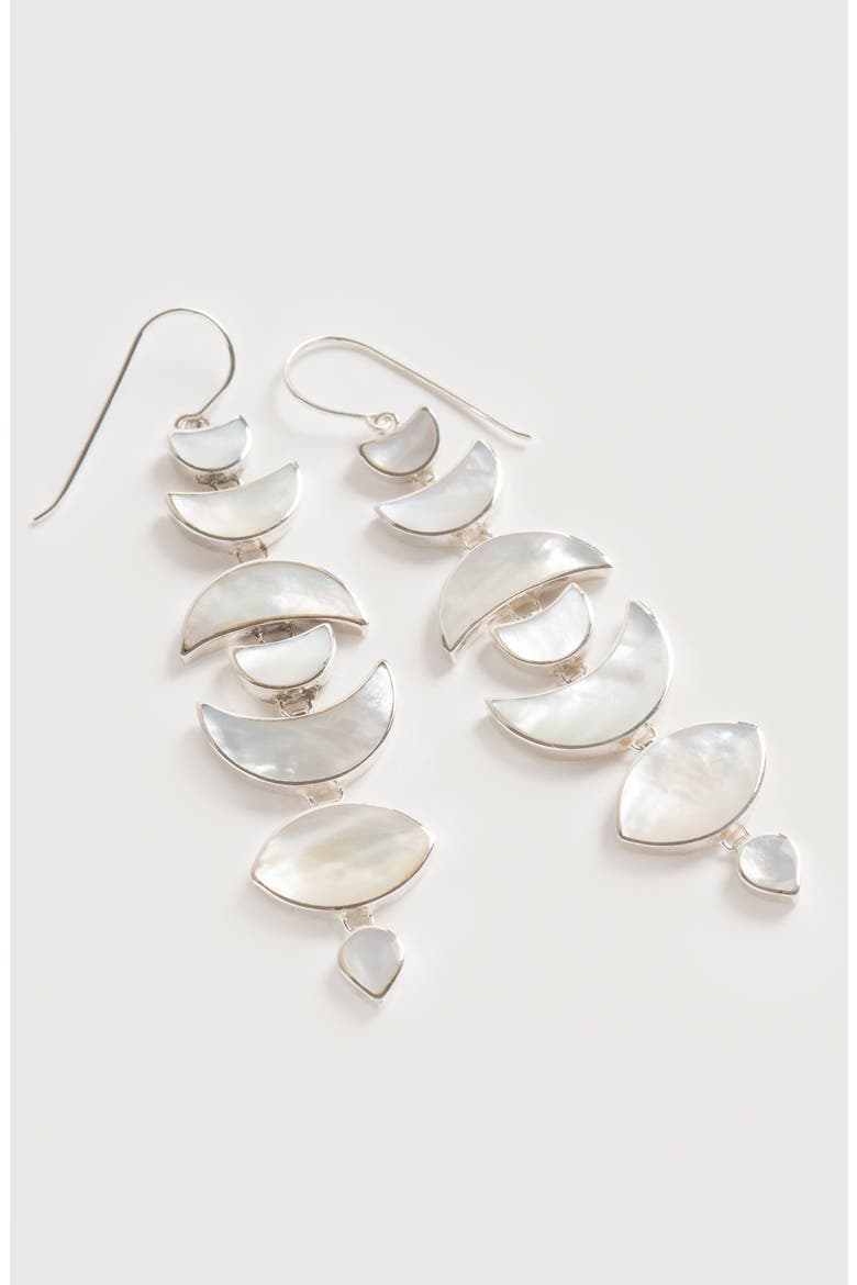 Warrioress Moon Drops, Alternate, color, Silver