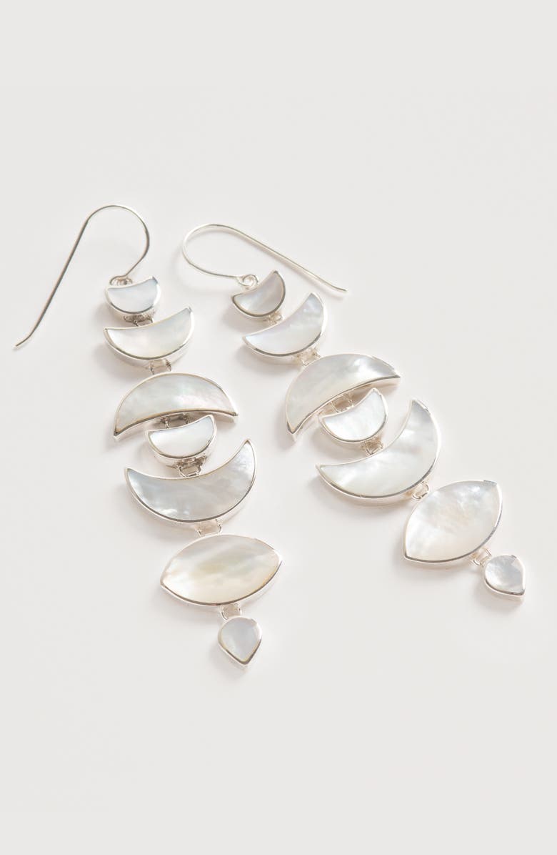 Freya Rose Warrioress Moon Drops, Alternate, color, Silver