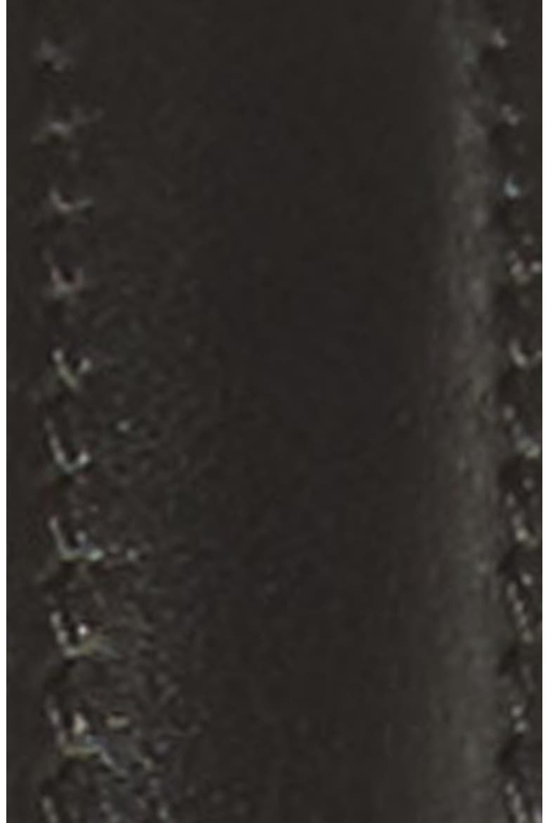 Valentino V Rivet Logo Leather Belt, Alternate, color, NERO
