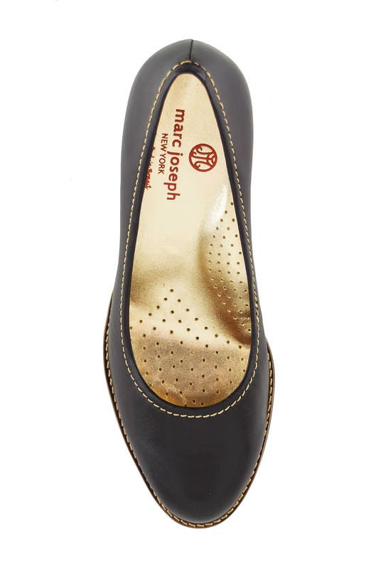 Marc Joseph New York NYC Leather Pump, Alternate, color, Black Napa