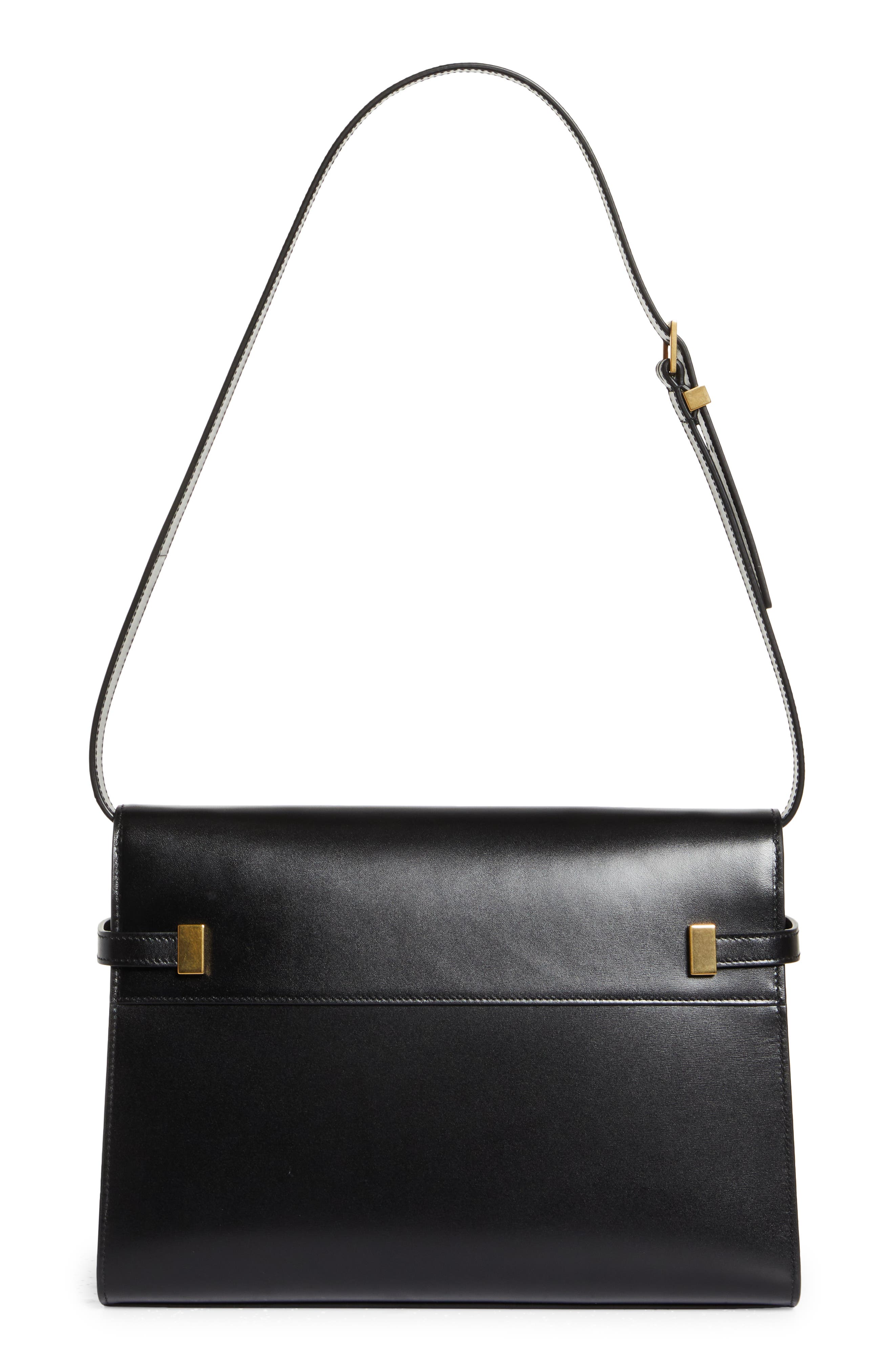 Saint Laurent Medium Manhattan Shoulder Tote, Alternate, color, Noir