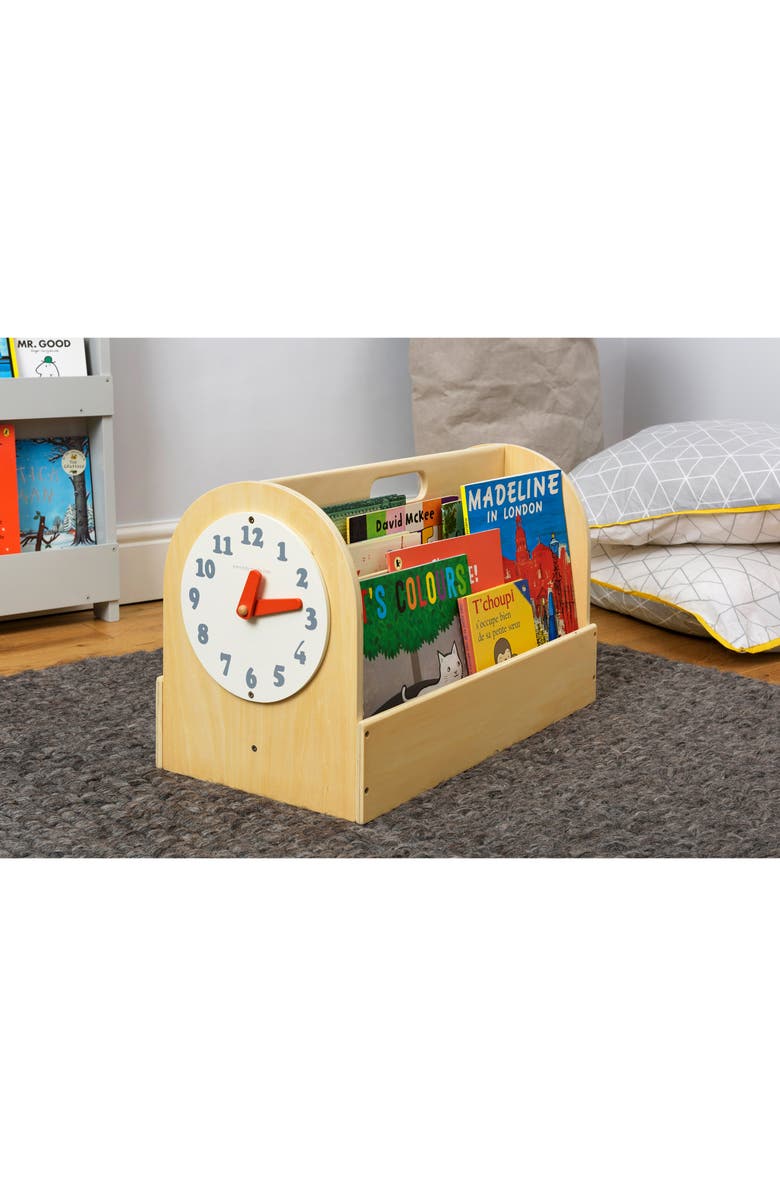 Tidy Books CLOCK BOOK BOX NATURAL, Alternate, color, White