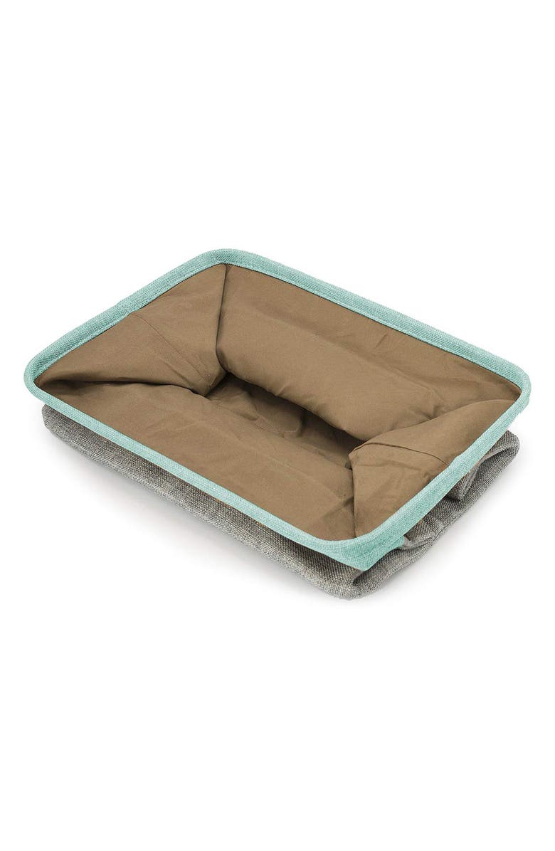 SORBUS Teal Twill Storage Basket - Set of 3, Alternate, color, Teal
