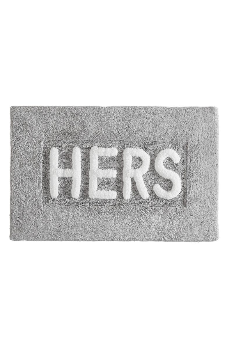 Jean Pierre New York Hers Bath Mat, Main, color, Grey