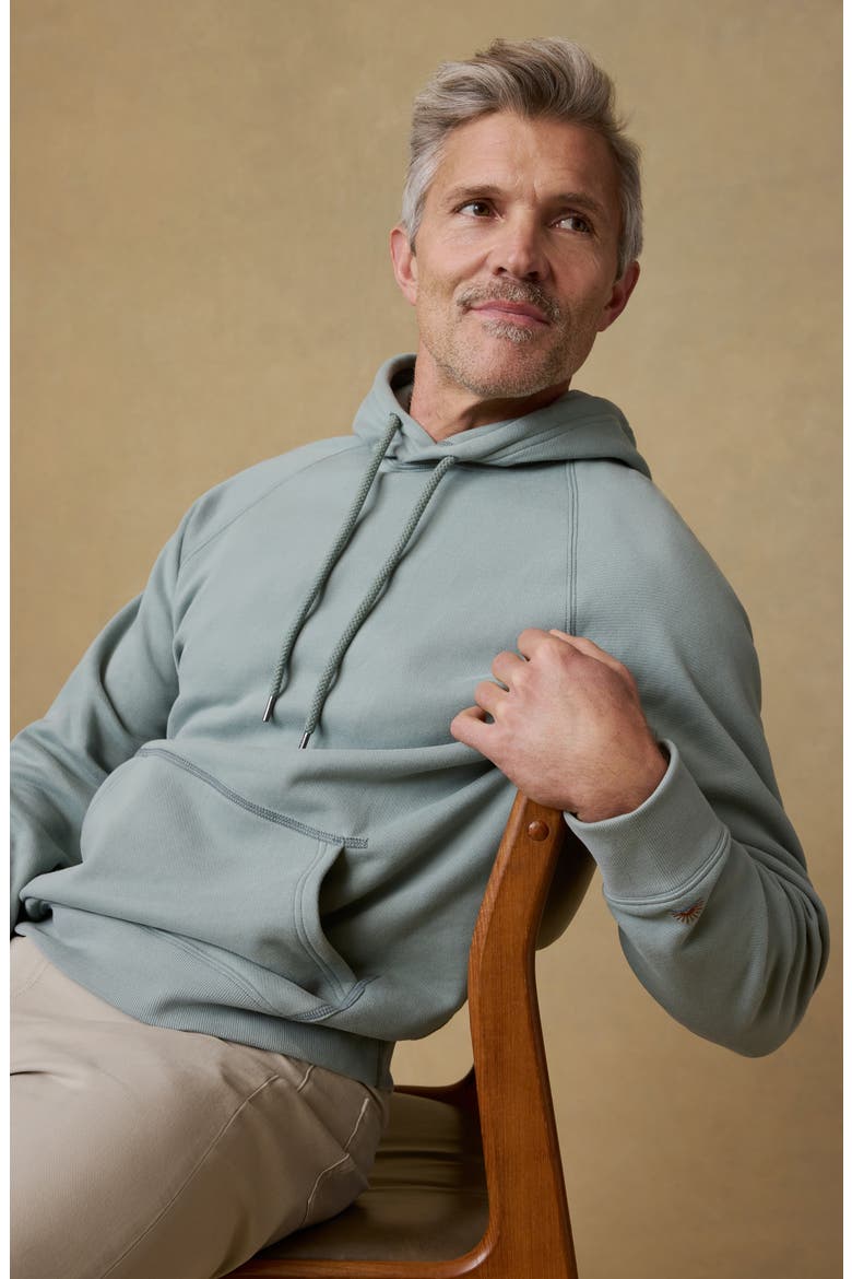 High Standard Organic Pima Cotton Blend Hoodie, Alternate, color, ASPEN GREEN