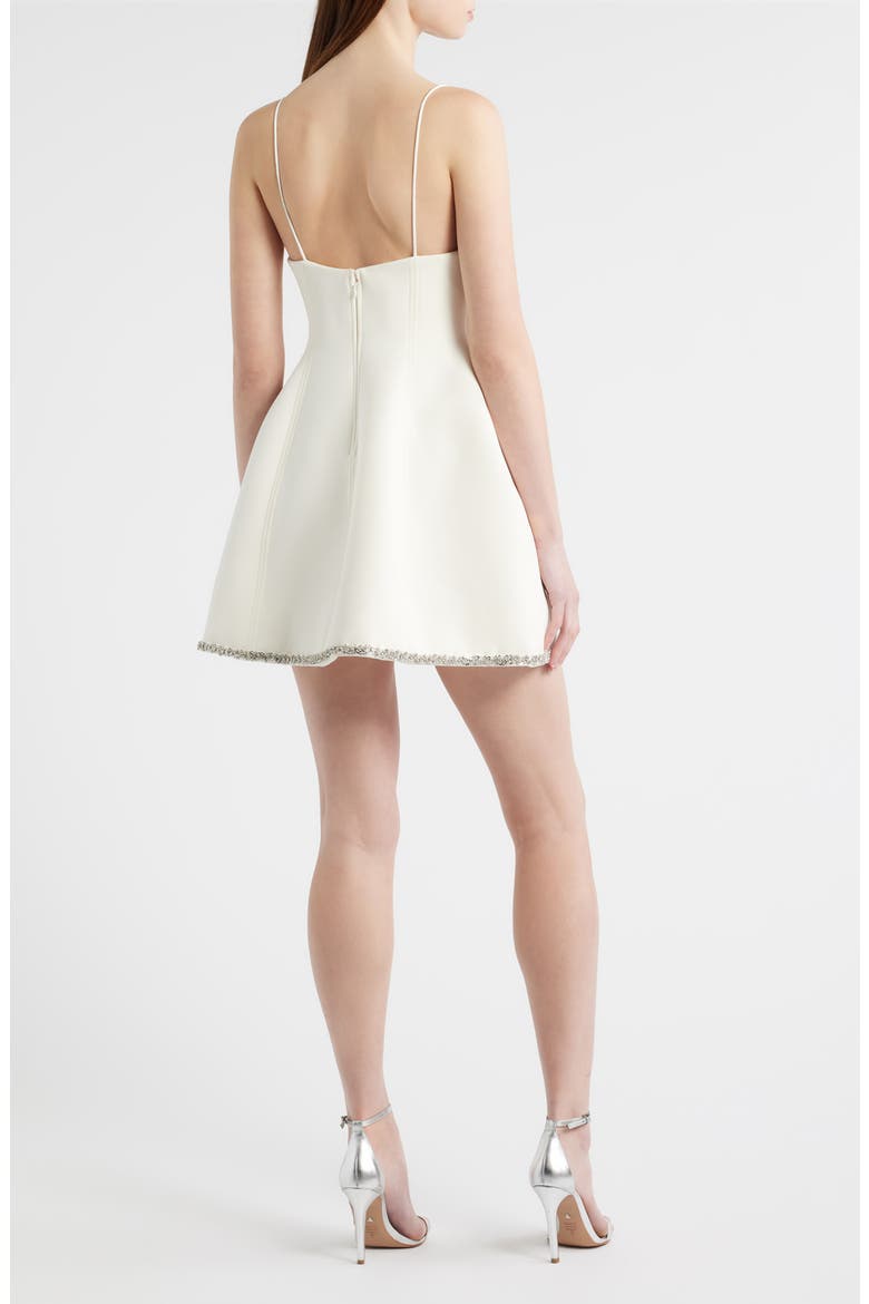 Cranstone Rhinestone Cocktail Minidress, Alternate, color, IVORY