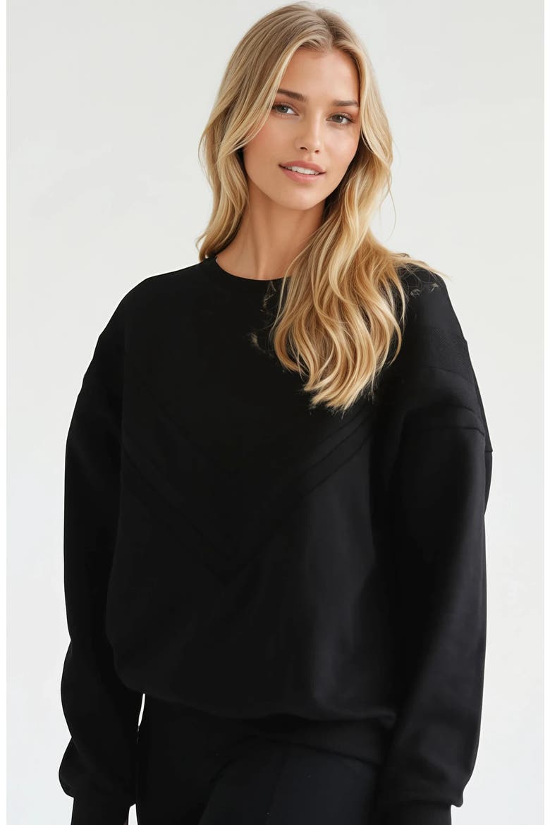 Isabella Organic Nursing and Pregnancy Sweatshirt, Main, color, Noir