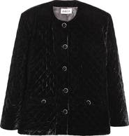 Area Quilted Velvet Lady Jacket