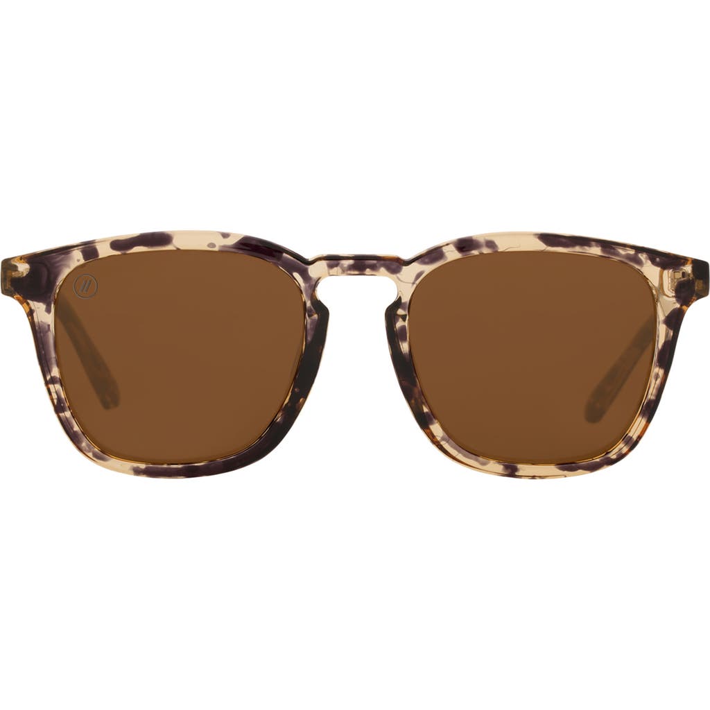 Blenders Eyewear Sydney 49mm Polarized Rectangular Sunglasses In Brown
