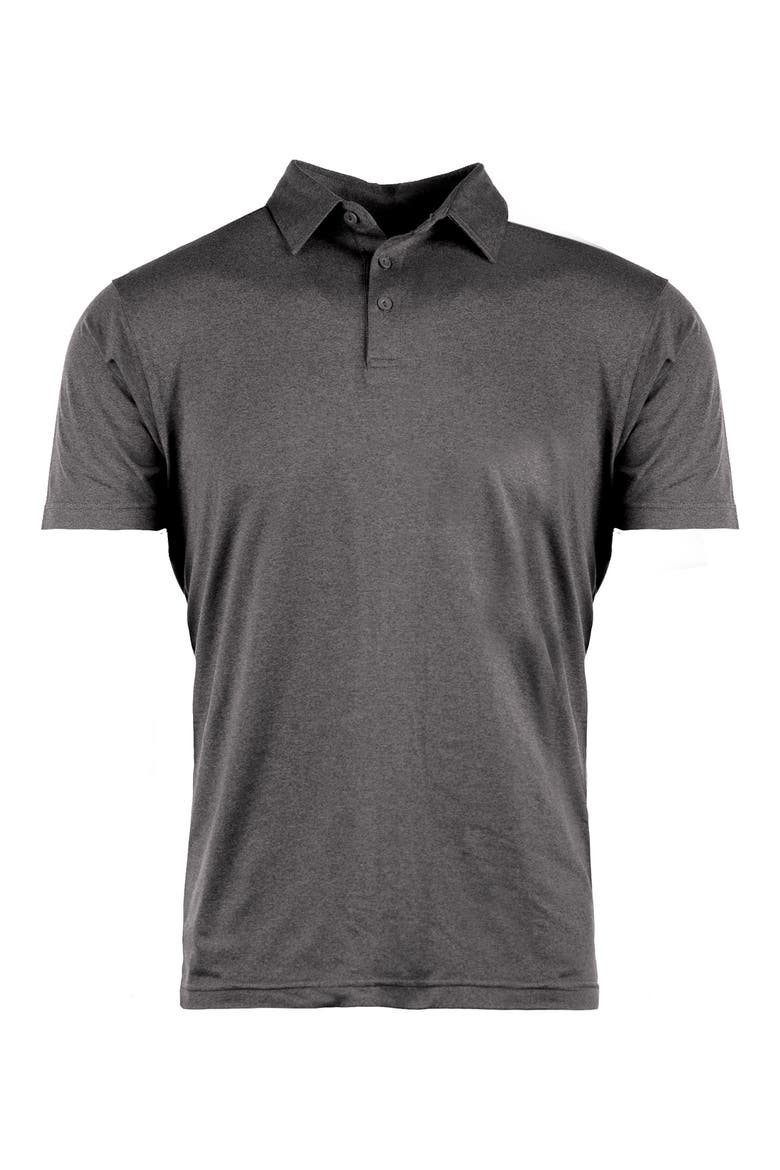 Soft Jersey Polo, Main, color, HEATHER CHARCOAL