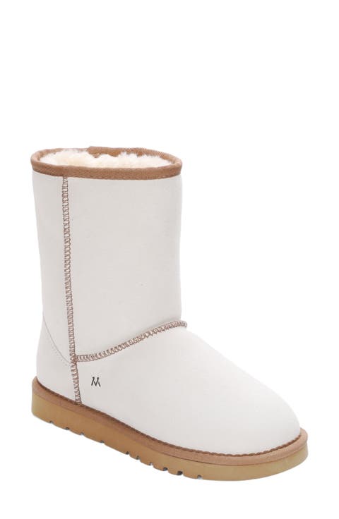 Suede Faux Fur Lined Boot (Women)