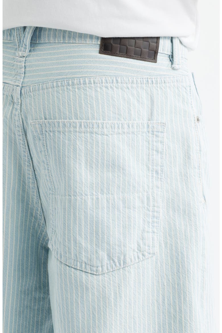 Check-5 Baggy Denim Shorts, Alternate, color, BLUE ICE STRIPE