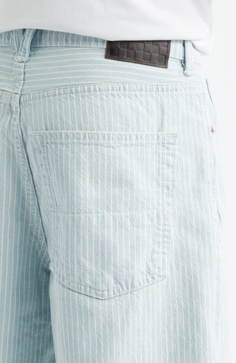 Vans Check-5 Baggy Denim Shorts, Alternate, color, Blue Ice Stripe