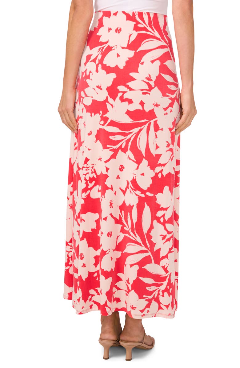 Vince Camuto Floral Pull-On Midi Skirt, Alternate, color, 