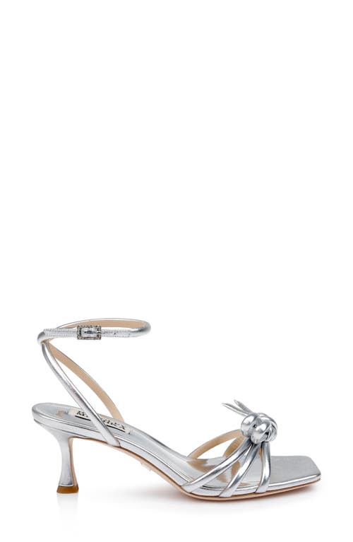 Shop Badgley Mischka Collection Loyalty Ankle Strap Sandal In Silver