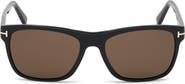 TOM FORD Giulio 57mm Geometric Sunglasses